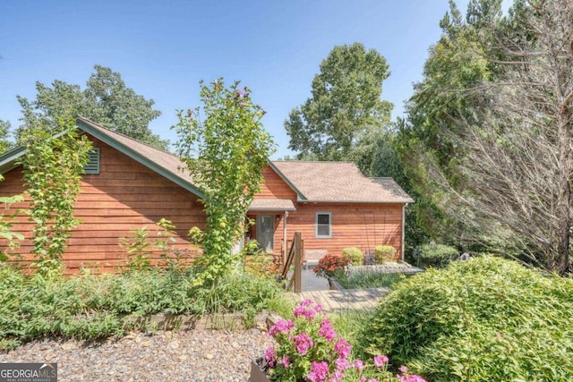 view of front of home with a patio