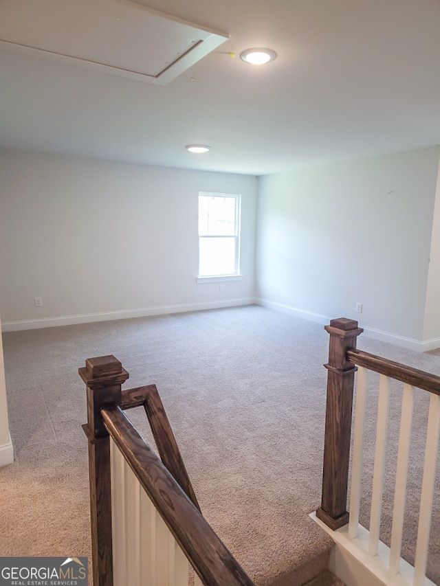 stairway with carpet