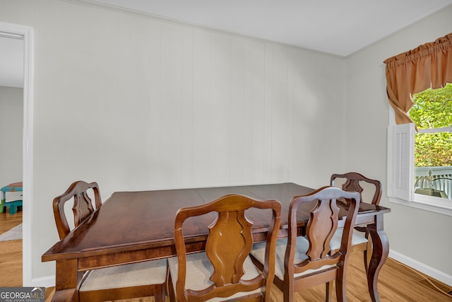 dining room featuring hardwood / wood-style floors