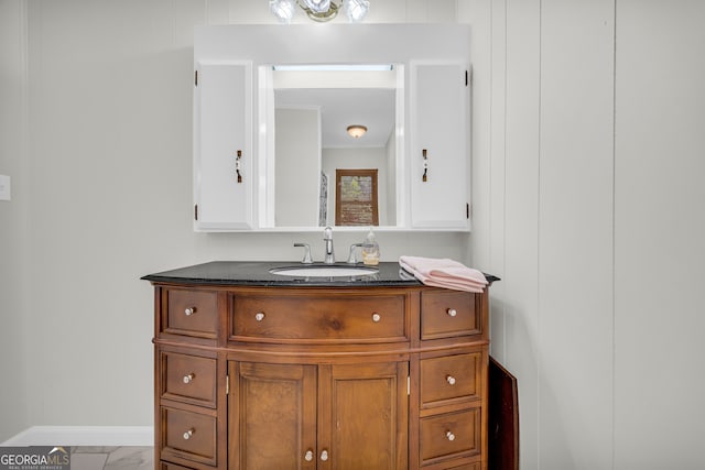 bathroom with vanity