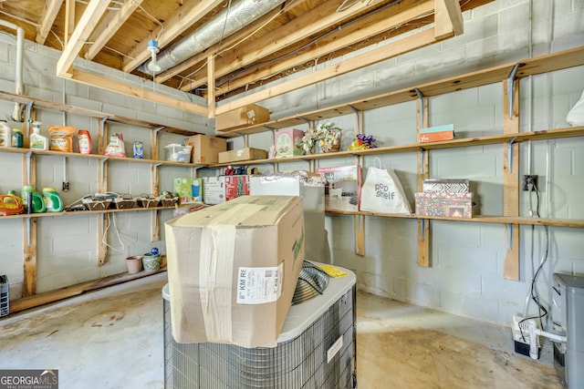 view of storage room