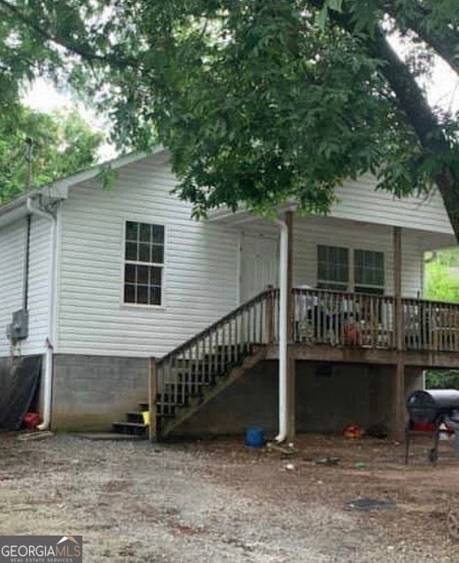 view of rear view of house