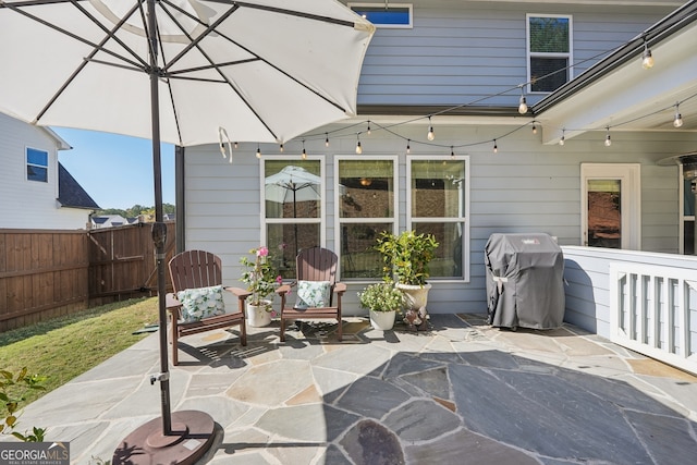 view of patio / terrace with grilling area