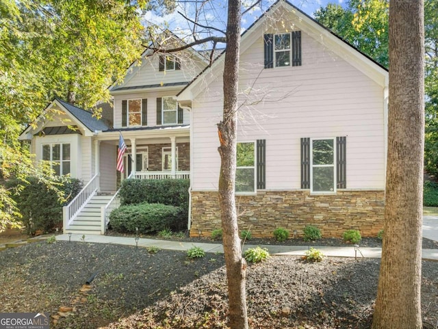 front of property with covered porch