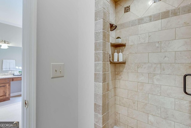 bathroom with walk in shower