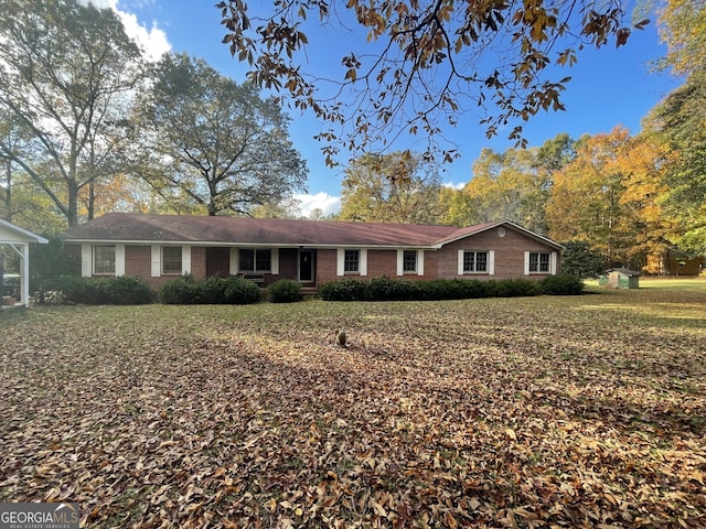 view of ranch-style home