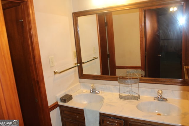 bathroom with vanity