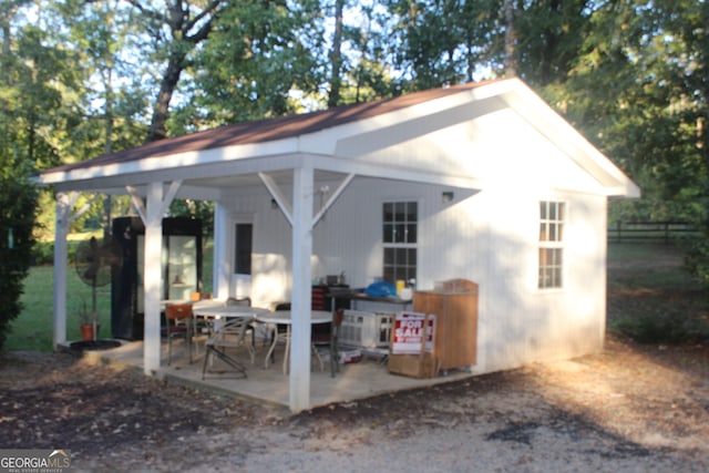 view of rear view of property