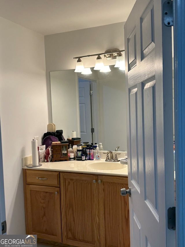 bathroom with vanity