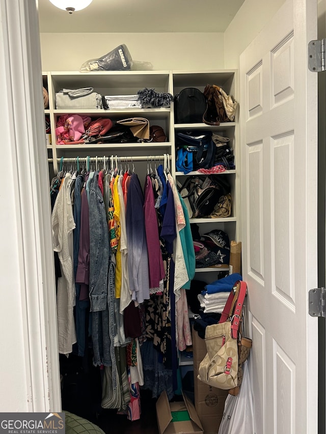 view of closet