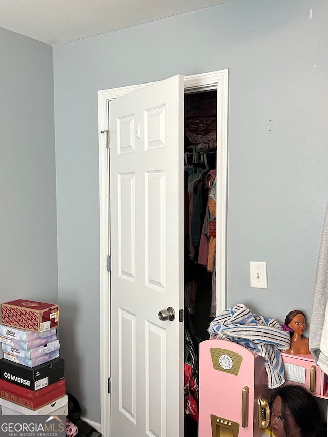 view of closet