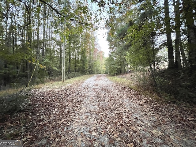 view of road