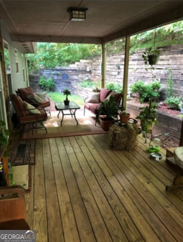 view of deck