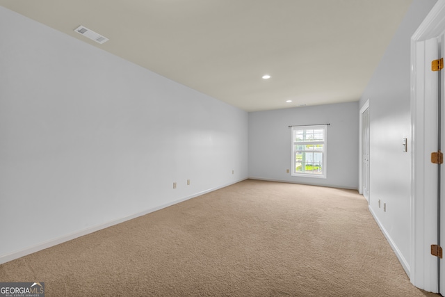 view of carpeted empty room