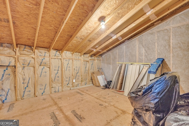 view of storage room