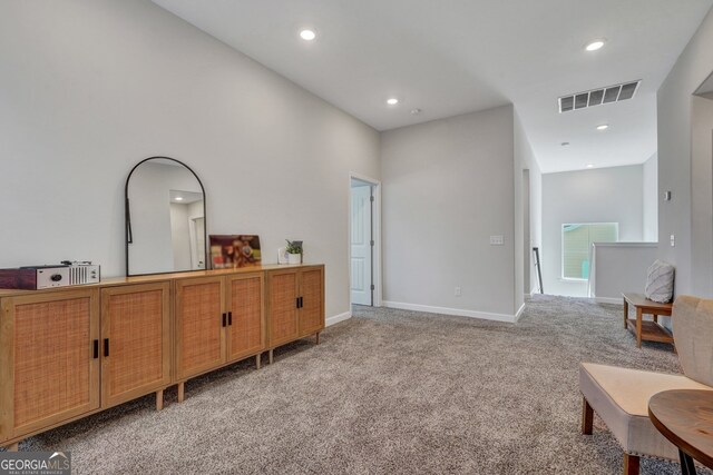 22 Allston Ln, Savannah, GA 31407 - sitting room featuring light colored carpet, baseboards, visible vents, and recessed lighting
