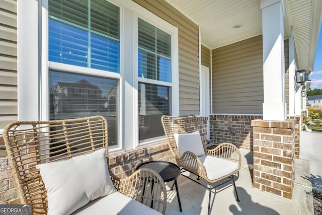 22 Allston Ln, Savannah, GA 31407 - view of patio featuring a porch