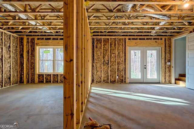 misc room with french doors