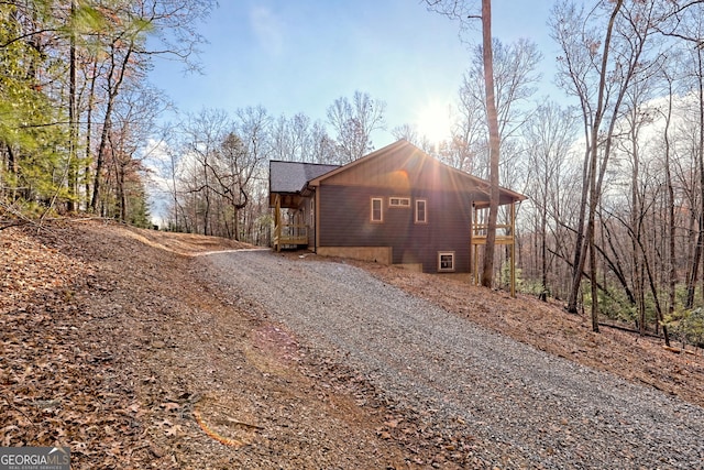 view of side of home