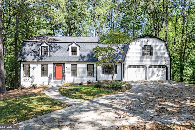 view of front of house featuring a garage