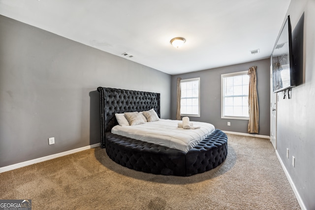 bedroom featuring carpet flooring