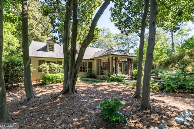 view of front of home