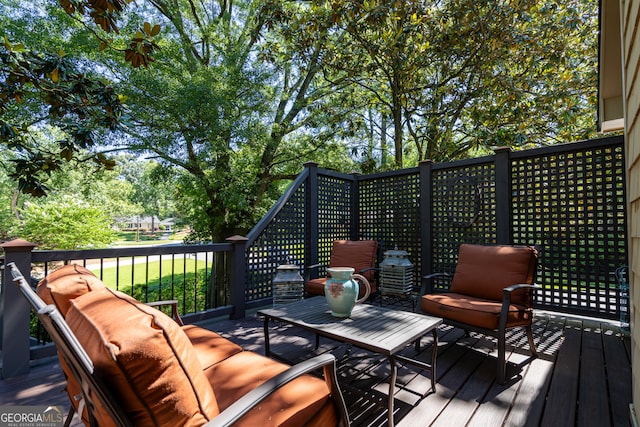 view of wooden terrace