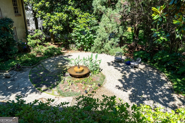 view of yard with a patio