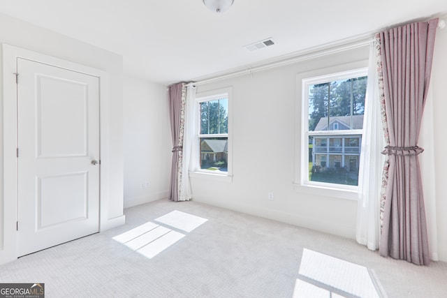 view of carpeted empty room