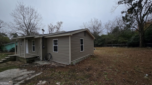 view of side of home