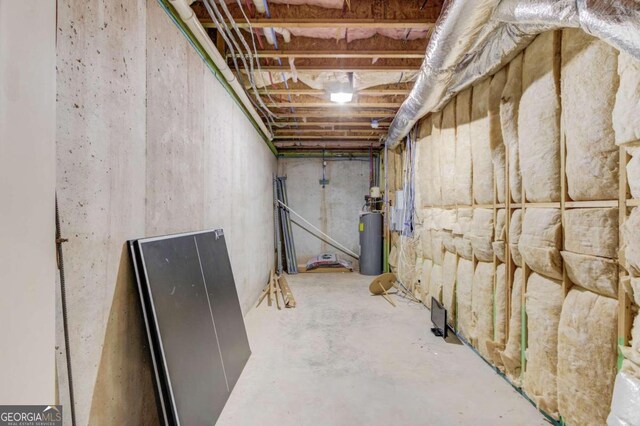 view of basement