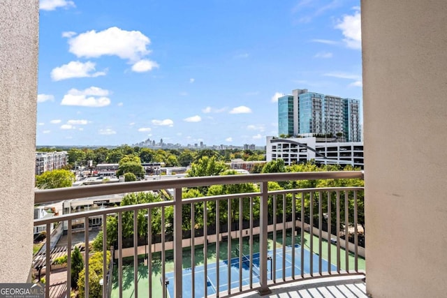 view of balcony