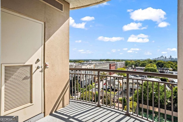 view of balcony