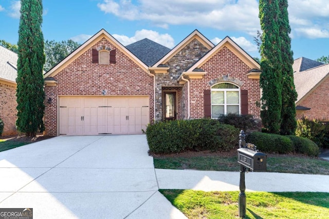 front facade featuring a garage