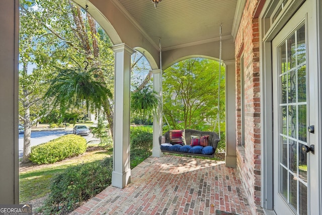 view of patio / terrace featuring a porch