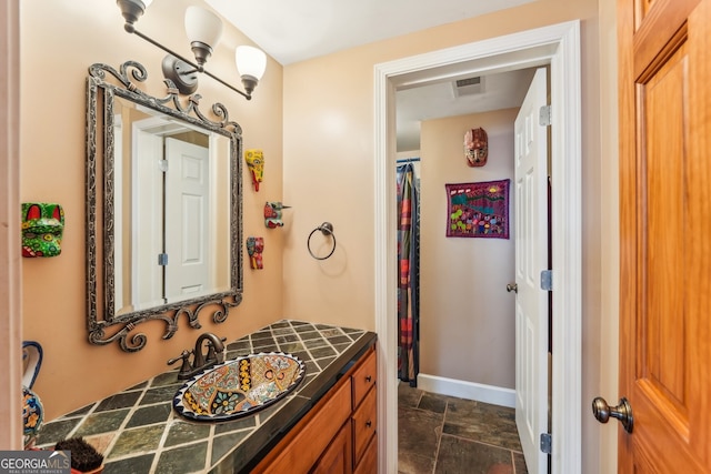 bathroom featuring vanity