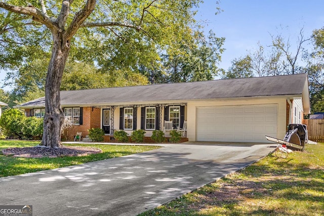 ranch-style house with a garage