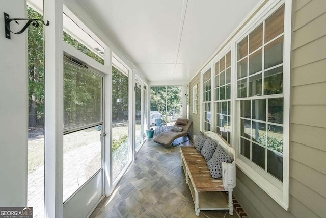 sunroom featuring a wealth of natural light