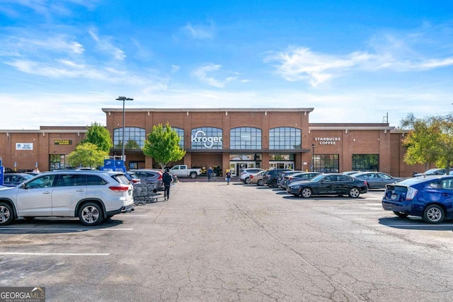 view of parking / parking lot