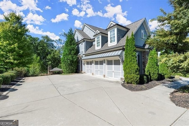 view of home's exterior featuring a garage