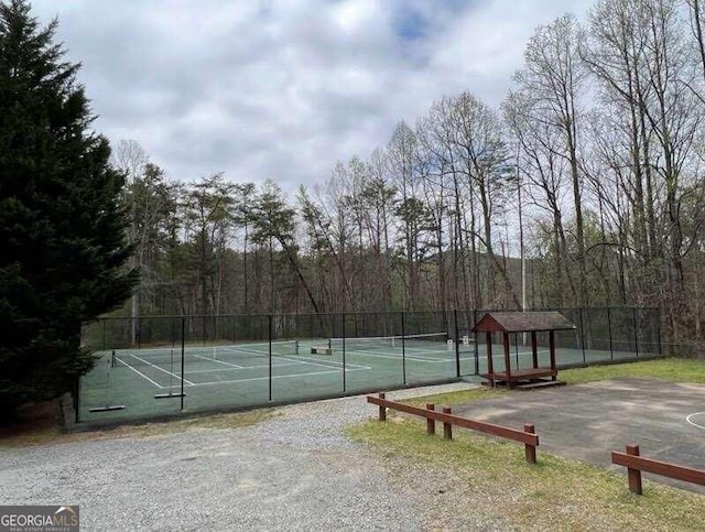 view of sport court