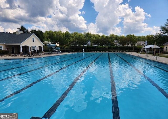 view of pool