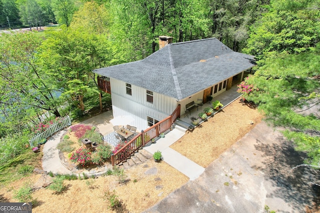 birds eye view of property