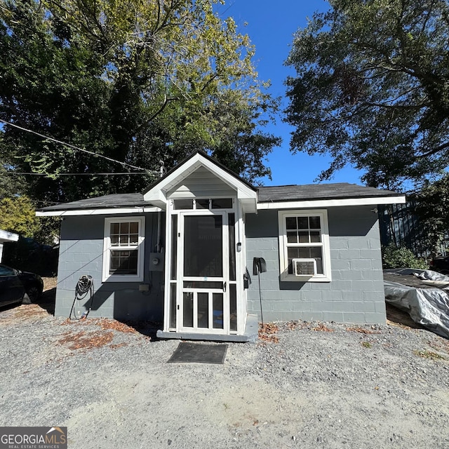 view of front of home