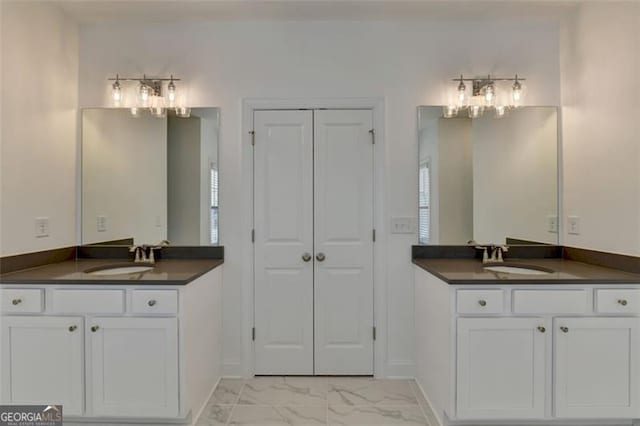 bathroom with vanity