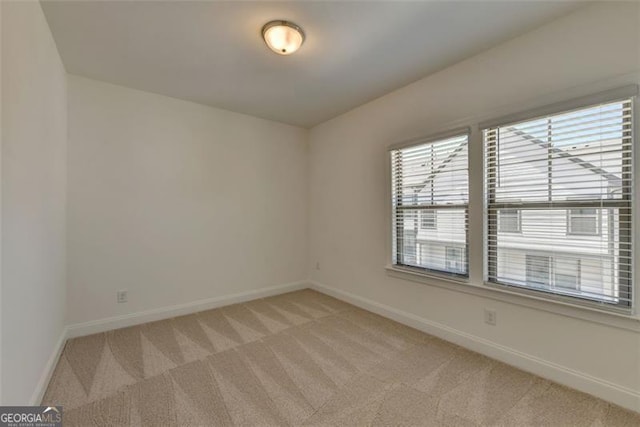 view of carpeted empty room