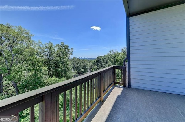 view of balcony