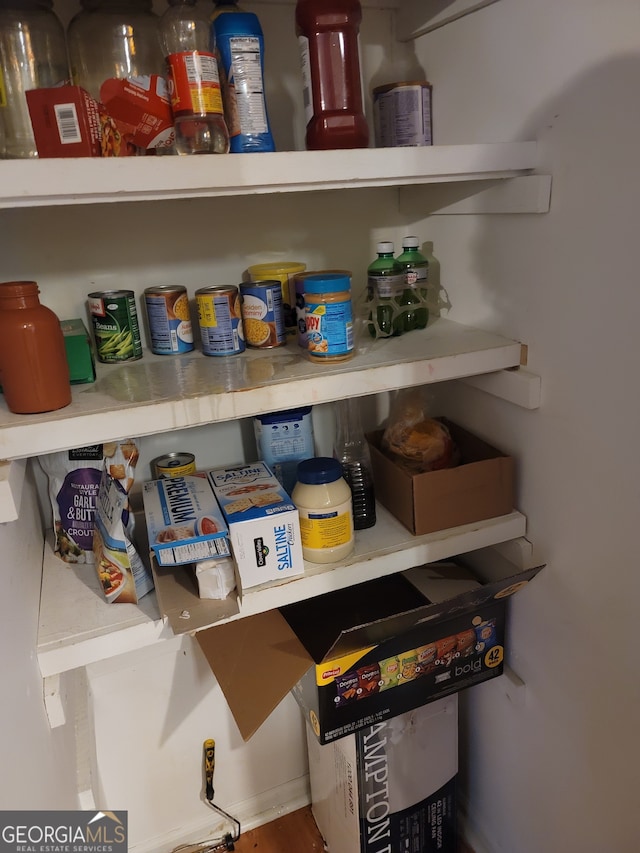 view of pantry