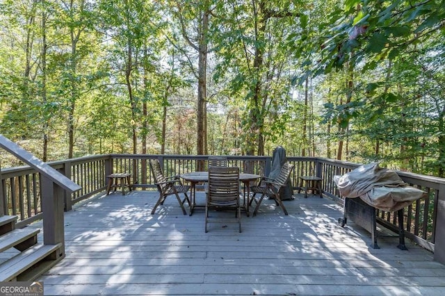 view of wooden terrace