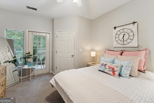 1517 Whitemarsh Way, Savannah, GA 31410 - bedroom with carpet floors and ceiling fan